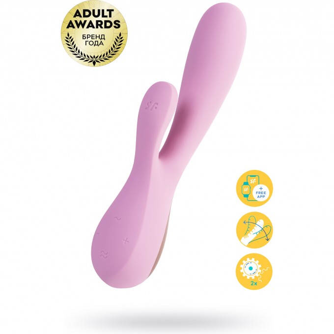 Нереалистичный вибратор SATISFYER MONO FLEX CONNECT APP розовый 4002651 Нереалистичный вибратор SATISFYER MONO FLEX CONNECT APP розовый 4002651